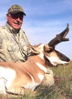 Click on image for a larger view of Tim Bailey's forward horned massive buck.